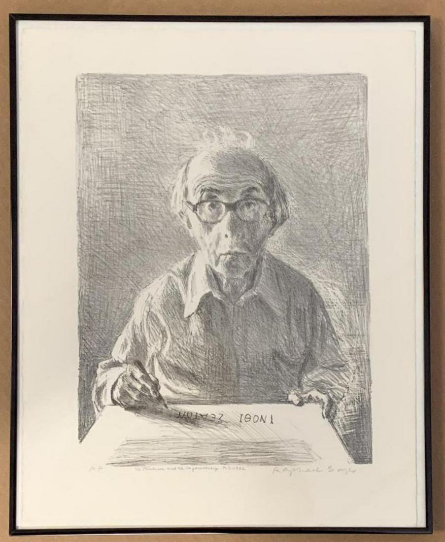 Raphael Soyer, Self Portrait Litho, Artist Proof (1 of 4)