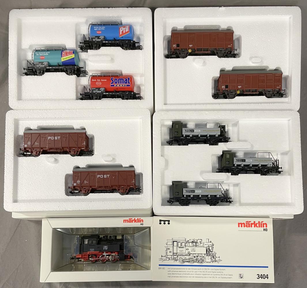 5Pc Marklin HO Steam Freight Set (1 of 3)