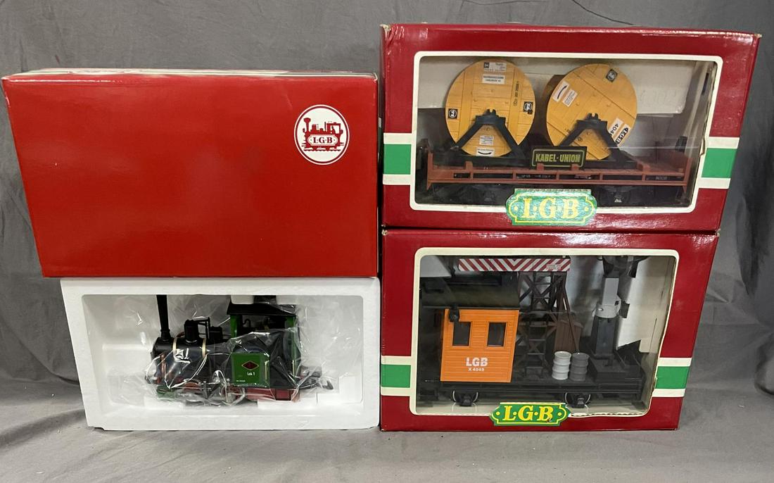 3Pc LGB Steam Work Train (1 of 3)