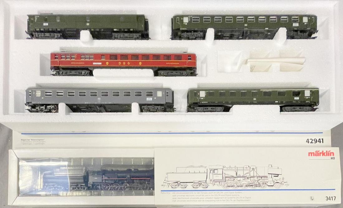 Marklin HO DB Steam Passenger Set (1 of 2)
