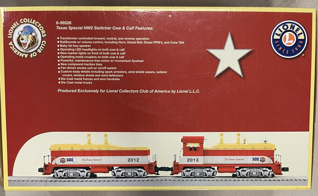 LCCA 58526 TS Cow & Calf Diesels: Nice Diesel and Dummy unit equipped with Flywheel Drive; RailSounds, Fan Driven Smoke and More. It appears lightly run with set box.