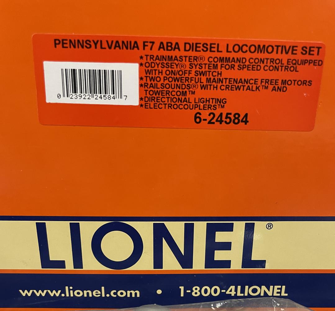 Lionel 24584, 24588 PRR F7 ABBA Diesels (1 of 2)