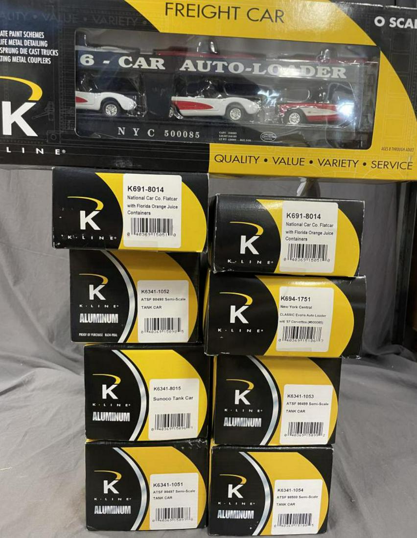 9 K-Line Freight Cars (1 of 2)