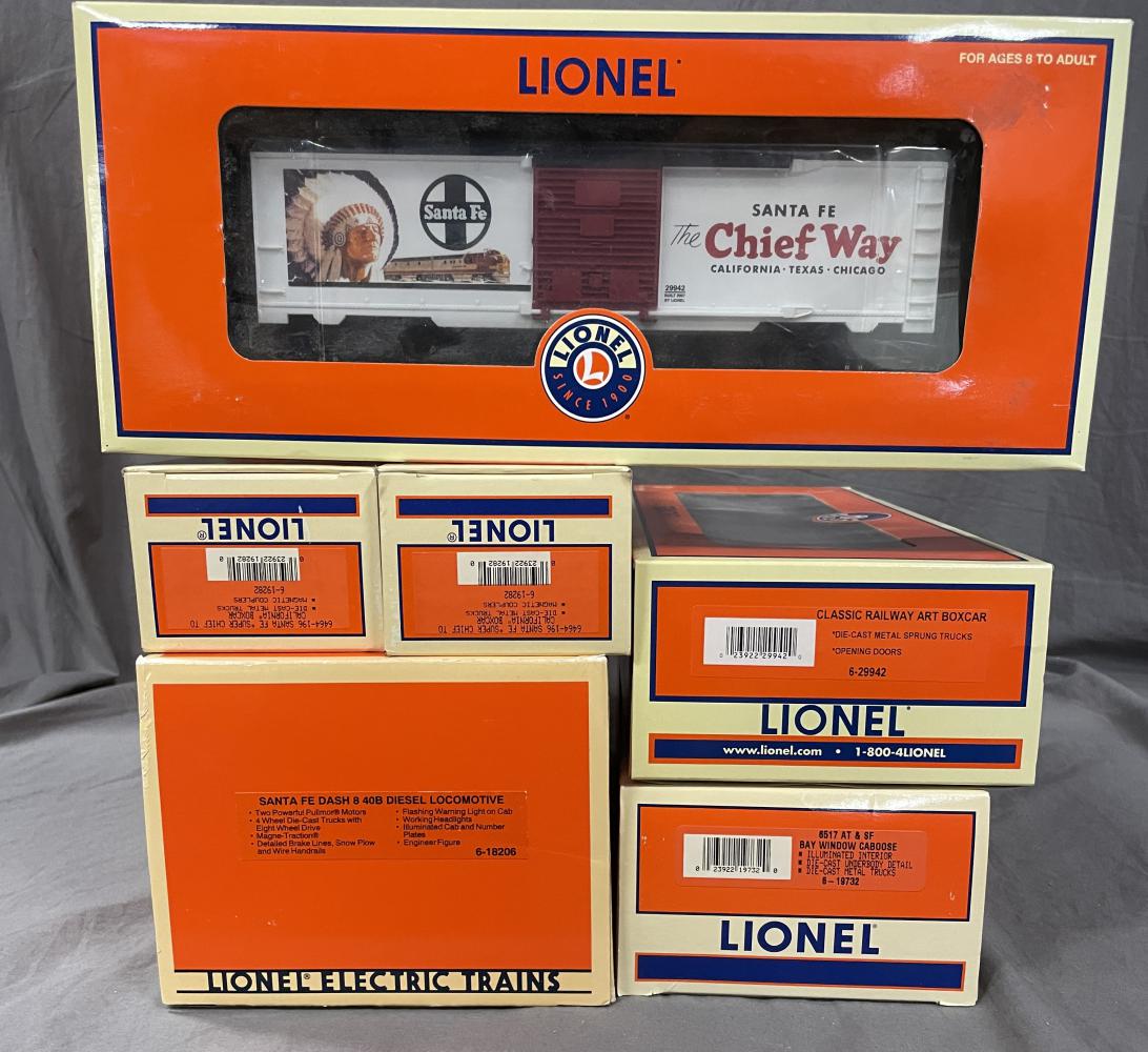 6pc Lionel ATSF Diesel Freight Set (1 of 3)