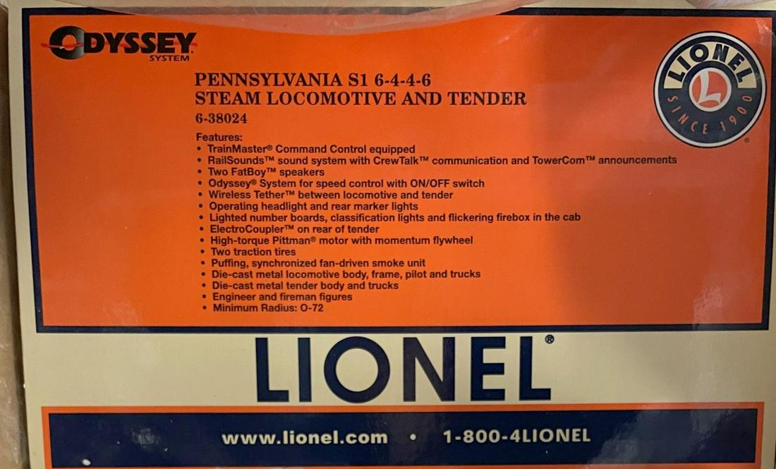 Lionel 38024 PRR S1 Articulated Steam Loco (1 of 2)