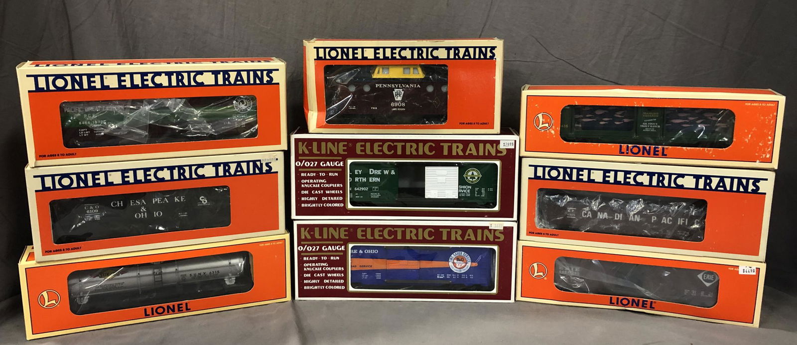 9pc Lionel Rolling Stock Lot (1 of 2)