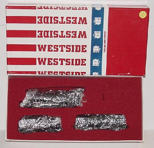 BOXED BRASS HO B&O 2-8-2 MIKADO W/TENDER: LOT CONSISTS OF A BOXED, BRASS HO BALTIMORE AND OHIO 2-8-2 MIKADO WITH AUX. TENDER. MADE IN KOREA, BY SAMHONGSA. WESTSIDE MODEL COMPANY. NOT SURE IF THE ENGINE IS A WESTSIDE (NOT MARKED B&O), BUT IS A