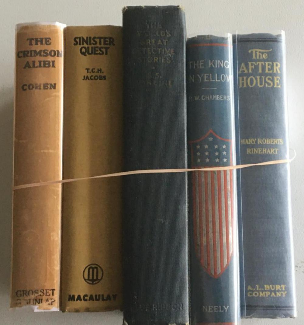 Detective and Mystery Fiction Lot of (5) Volumes. (1 of 3)