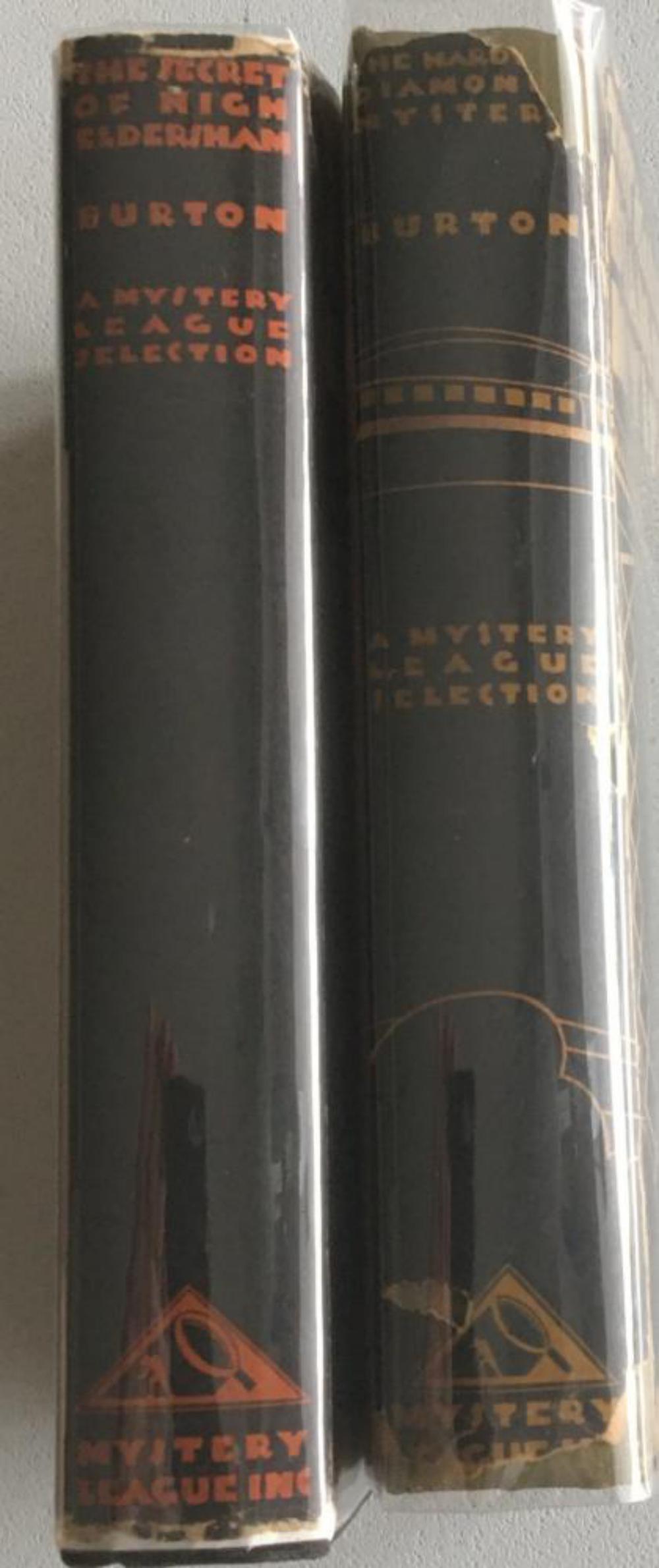 Miles Burton. Lot of Two 1st's in DJ's. (1 of 4)