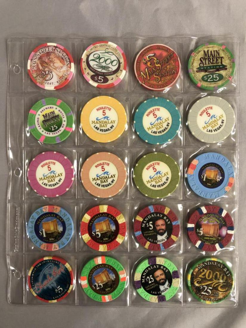 Casino Chip Lot. Letter "M". (1 of 10)