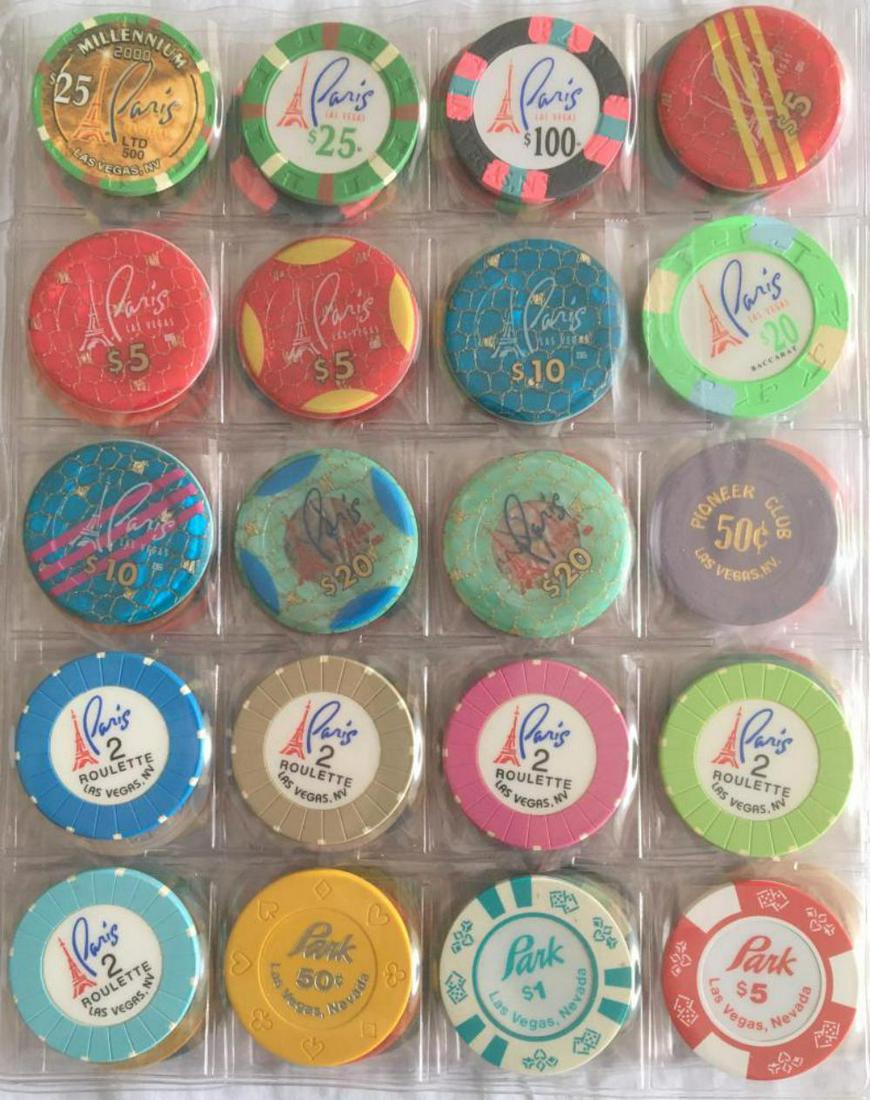 Casino Chip Lot. Letter "P". (1 of 6)