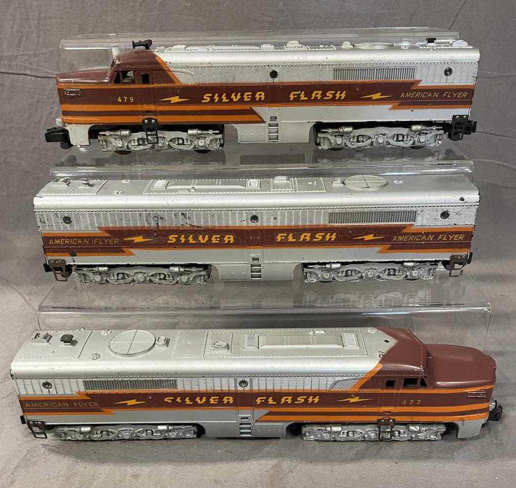 American Flyer 477, 78 & 79 Silver Flash ABA Diese (1 of 6)