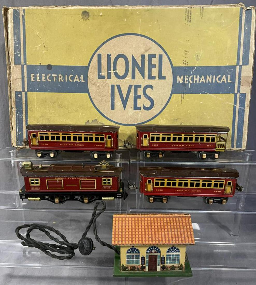Lionel/Ives 1651E Passenger Set with Box (1 of 4)