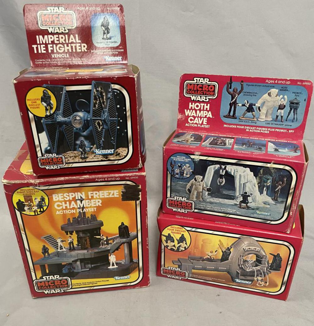 4 Boxed 1982 Star Wars Micro Collection Units (1 of 4)