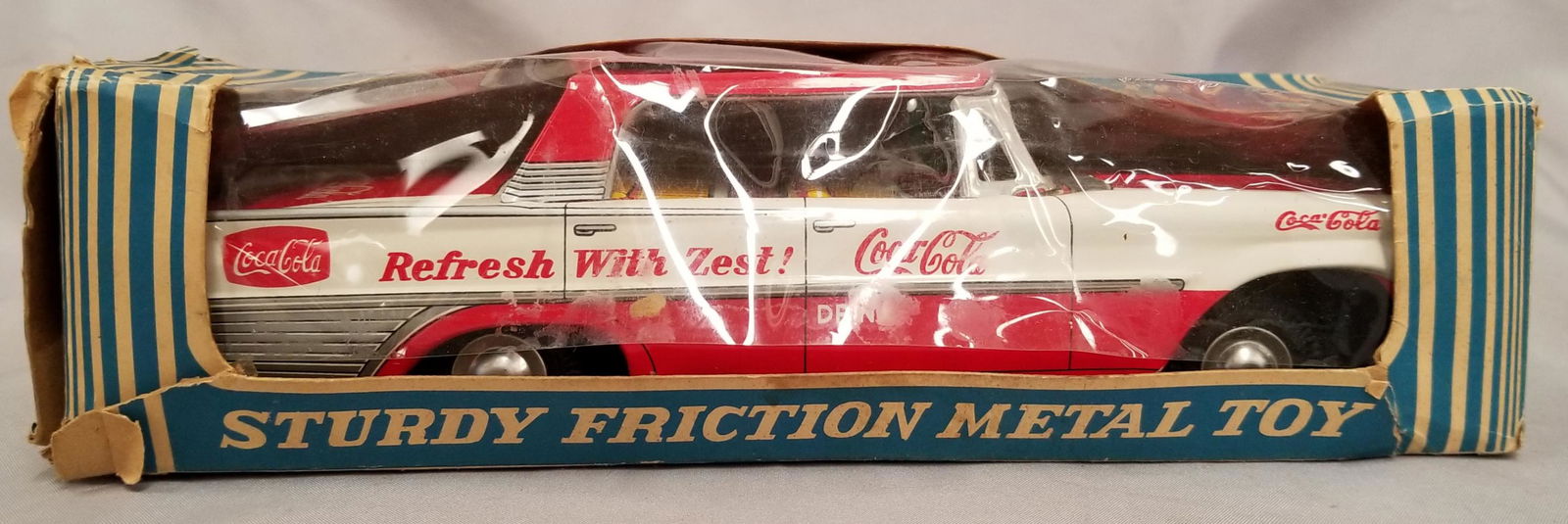 Japanese Tin Litho Friction Coca-Cola Automobile (1 of 6)
