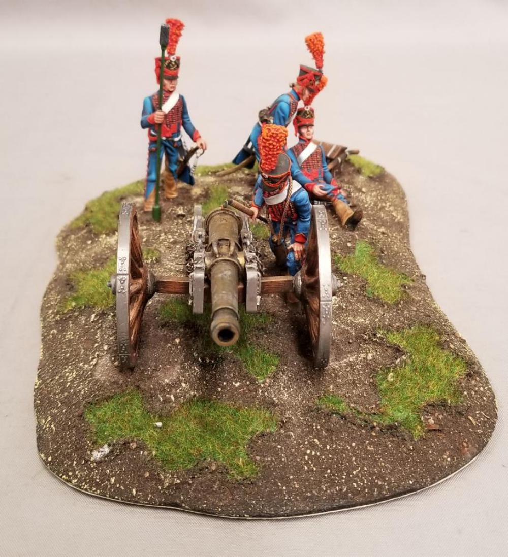 St. Petersburg Napoleonic Cannon Setup on Base (1 of 3)