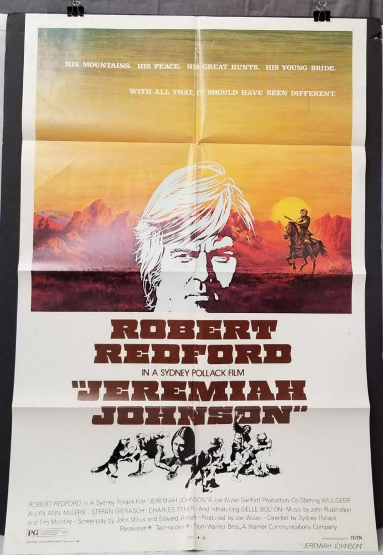 (2) War/Western Related One Sheet Posters: Lot of 2 One Sheet Posters, (27" x 41"). Includes "Jeremiah Johnson", Style A, Warner Brothers 1972, Western. "Tora! Tora! Tora!", 20th Century Fox 1970, War. Both Folded. Unrestored posters with brig