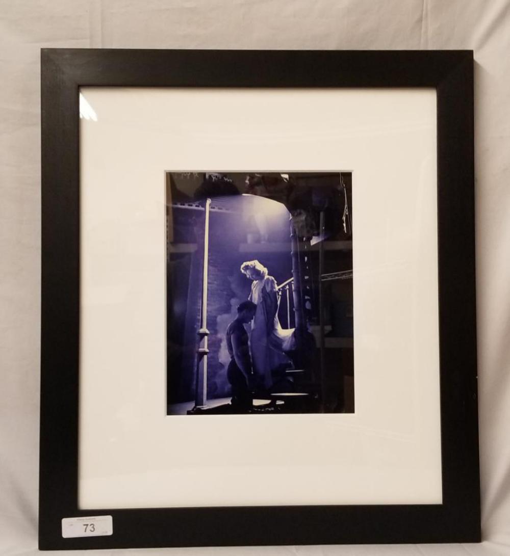 Streetcar Named Desire Photo, Brando/Hunter: Marlon Brando and Kim Hunter framed photo from "A Streetcar Named Desire". Photographer unknown. This photo is from the Time Warner photo collection, printed in the early 2000's from the Time Warner o