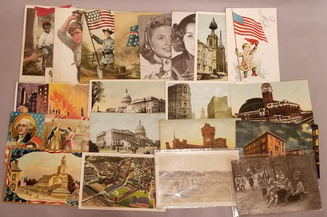 Estate Postcard Lot. (20) Cards. (1 of 3)