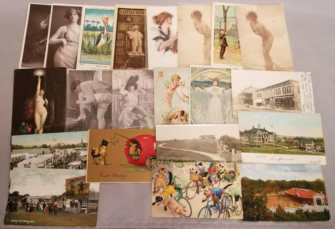 Estate Postcard Lot. (20) Cards. (1 of 4)