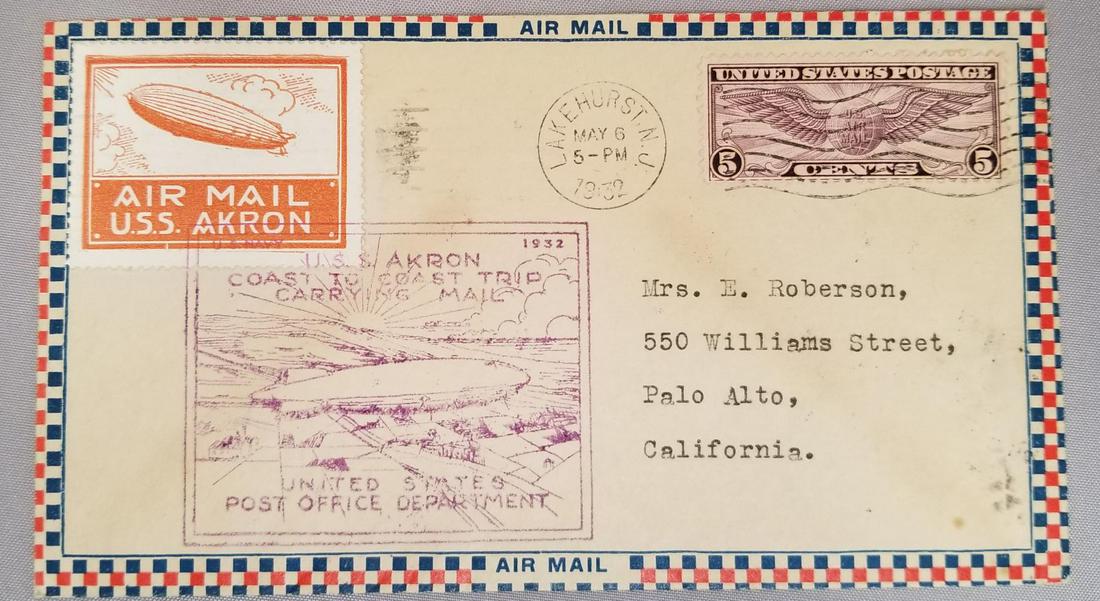 USS Akron Flight Cover. (1 of 2)