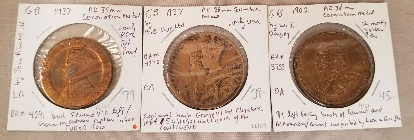 Great Britain. Lot of (3). (1 of 7)