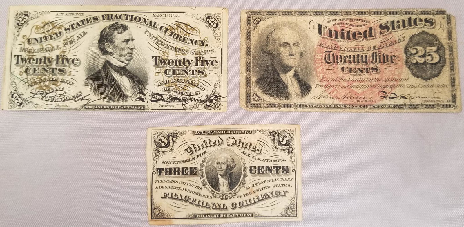 25 Cents Third Issue Fractional Currency (1 of 2)