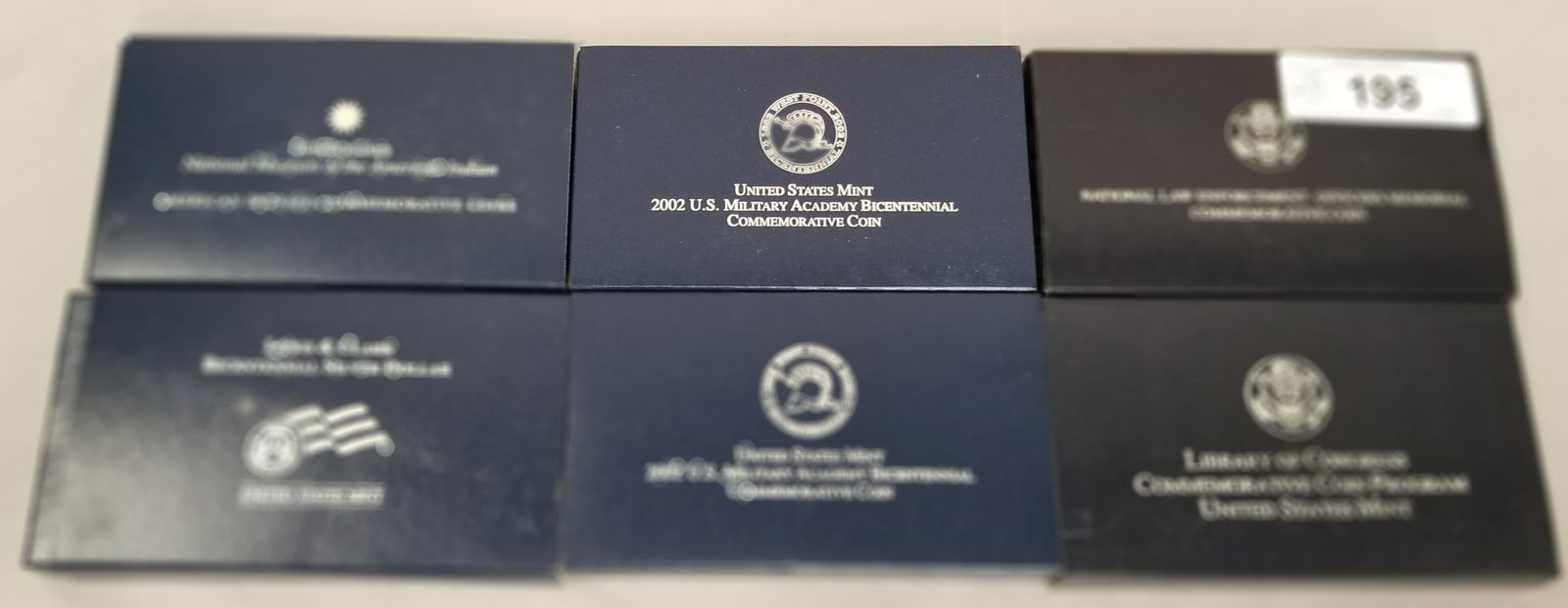 Modern U.S. Silver Commemorative Coins in Boxes. (1 of 4)