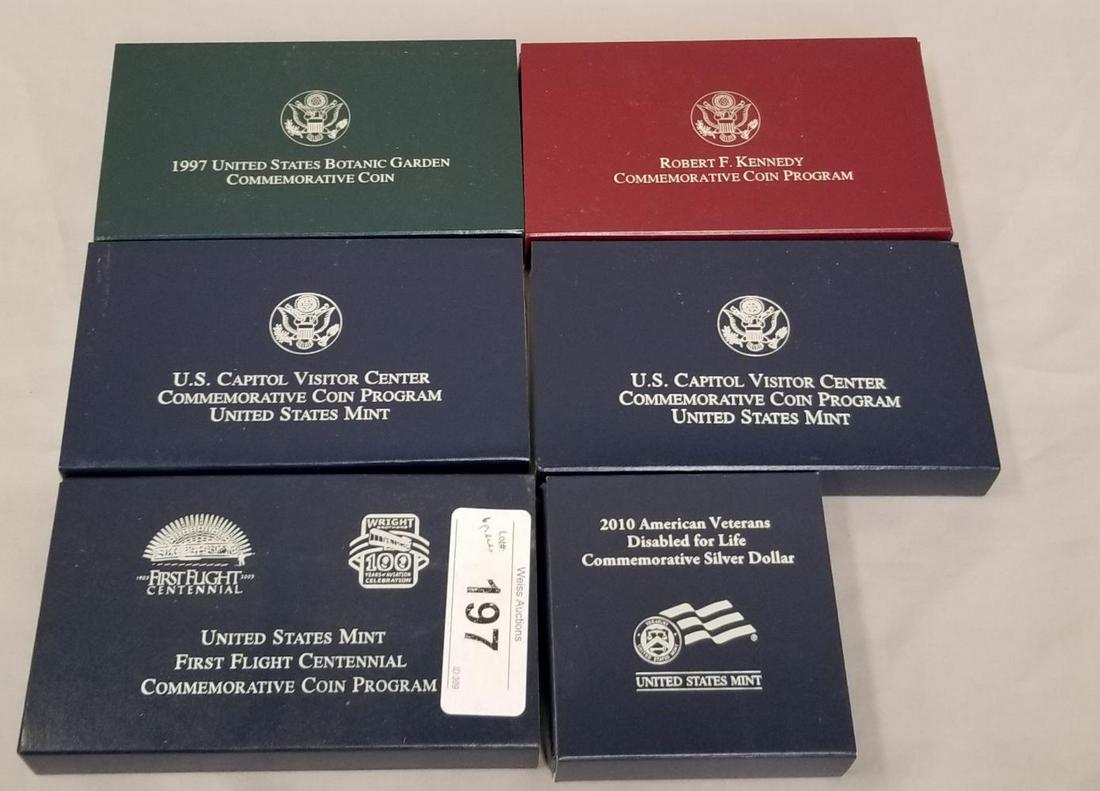 Modern U.S. Silver Commemorative Coin Lot. (1 of 3)