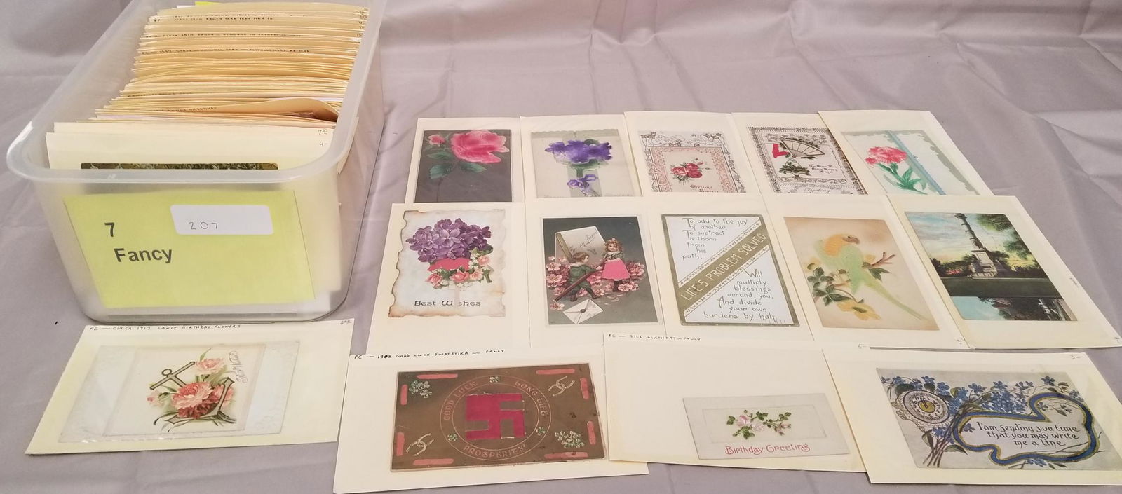 Postcard Lot Includes Fancy Greeting Cards (1 of 3)
