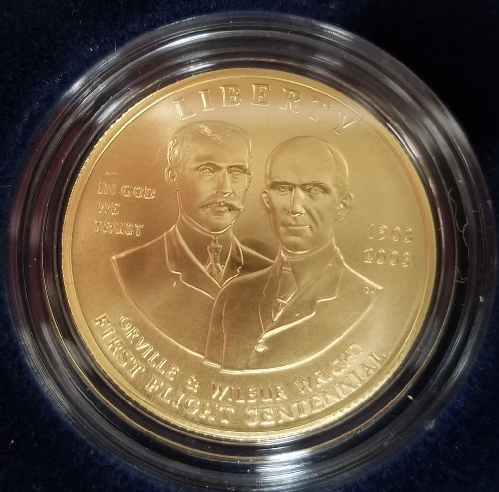 $10 Gold. First Flight 2003 Coin. (1 of 2)