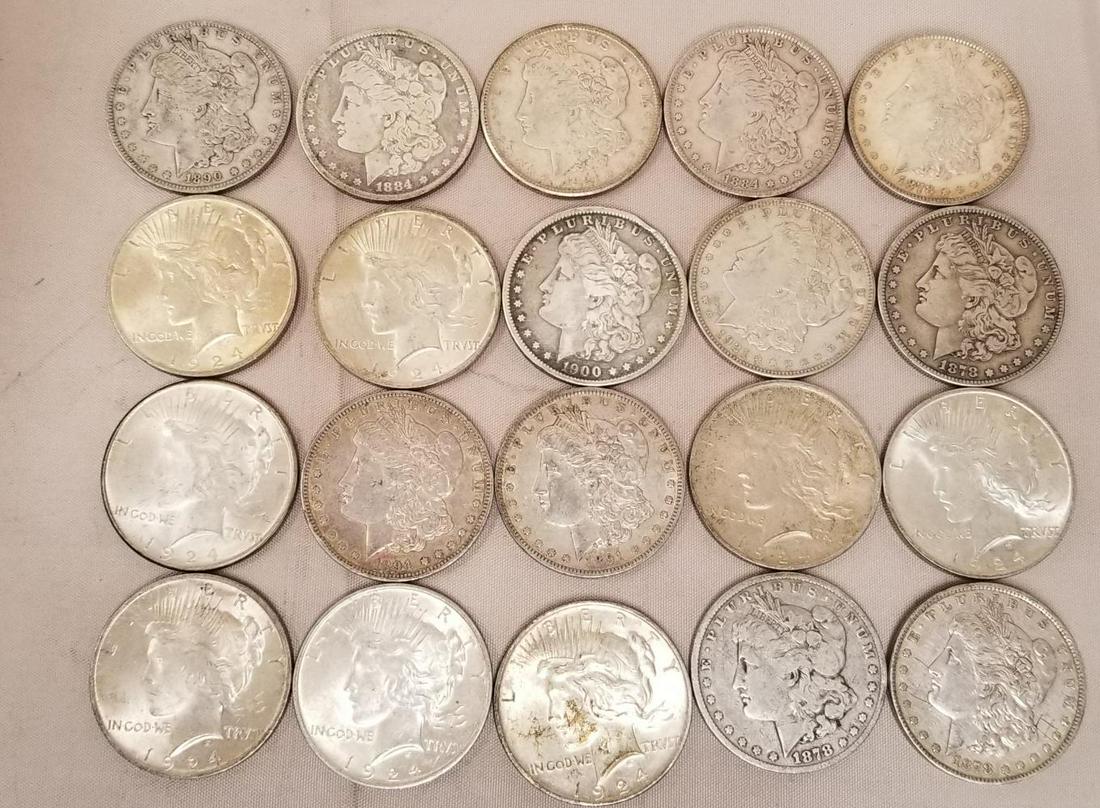 U.S. Silver Dollar Lot of (20). (1 of 7)