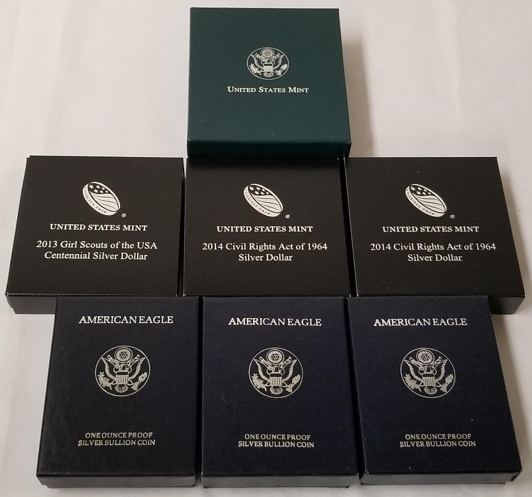 Lot of (7) U.S. Silver Pieces. (1 of 6)