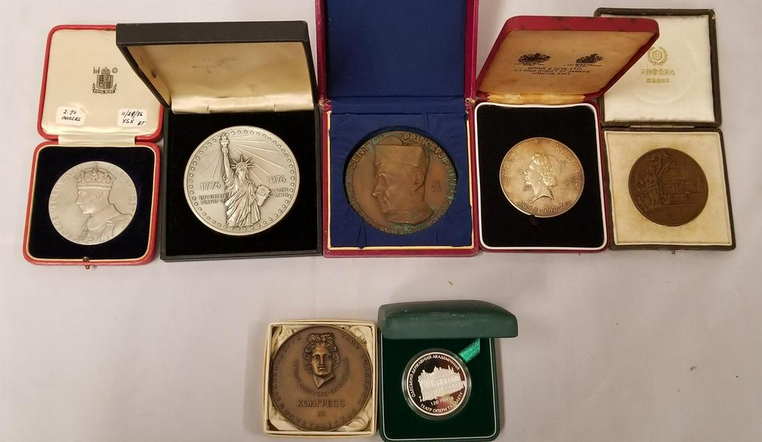 Foreign Medallion Lot includes Silver. (1 of 4)