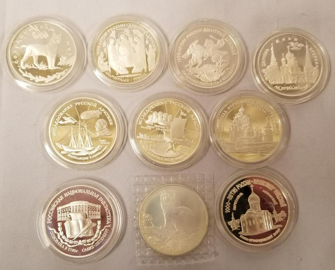 Russia. Silver Proofs. Lot of (10) (1 of 7)