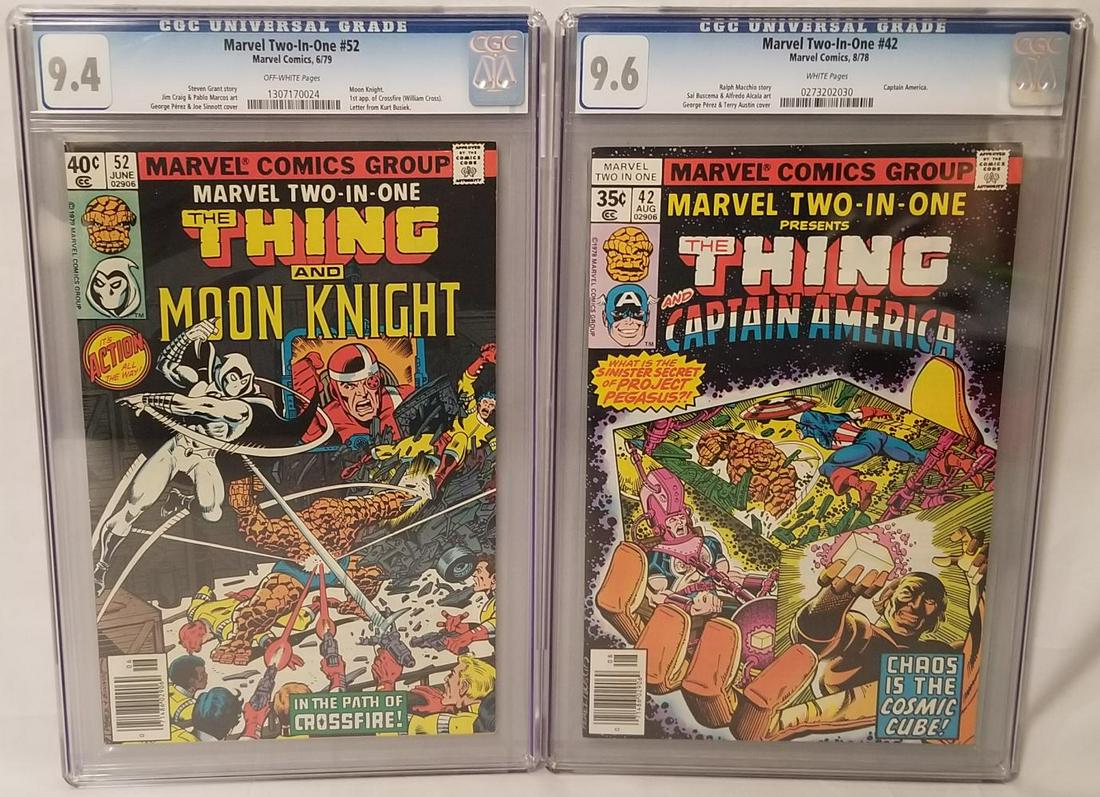 Marvel Two-In-One Lot of 2 CGC (The Thing) (1 of 5)