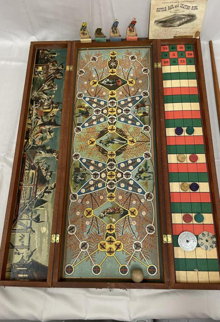 1890s Milton Bradley Bicycle Race & Skating Rink G (1 of 11)