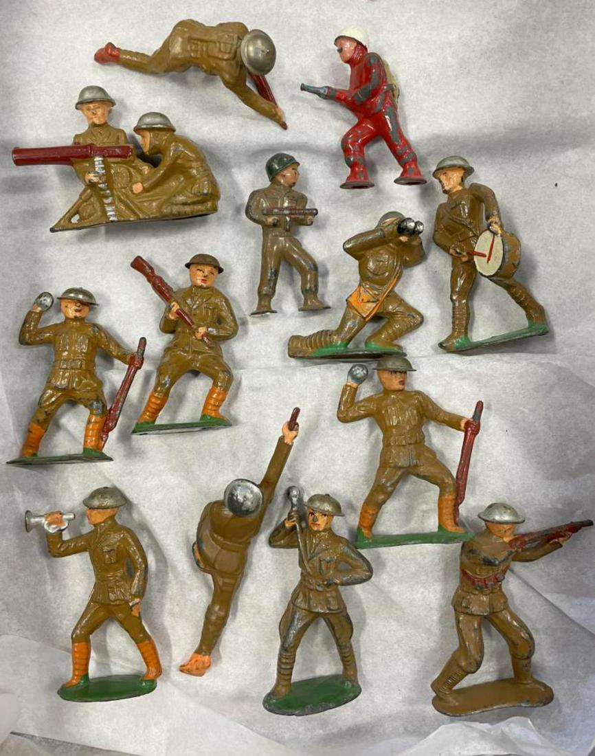 13 Assorted Dimestore Soldiers (1 of 2)