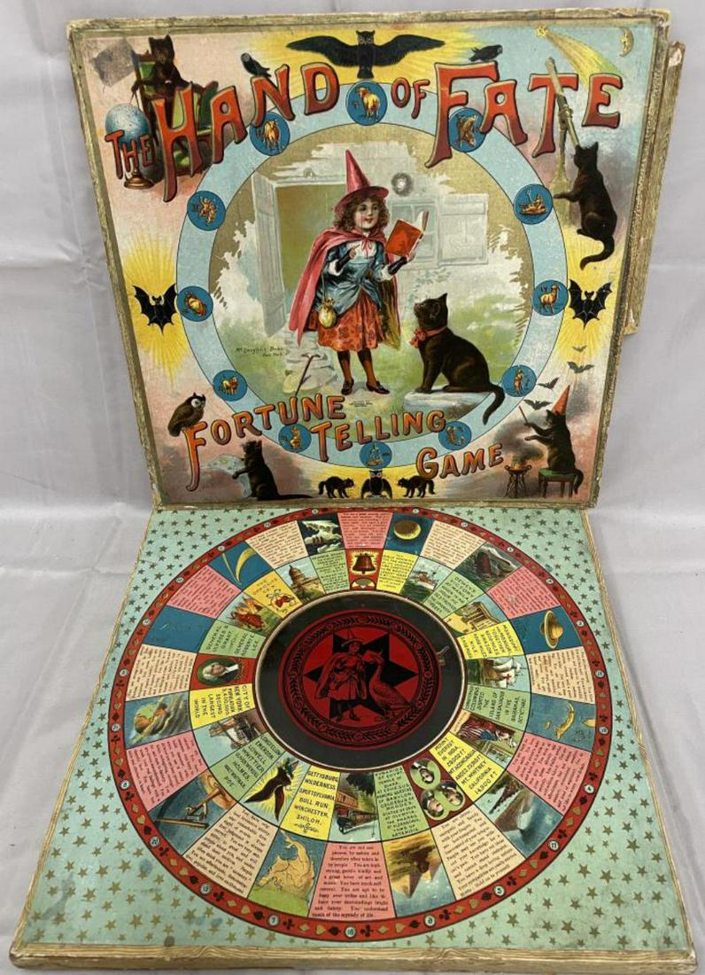 1901 McLoughlin Hand Of Fate Fortune Telling Game (1 of 6)