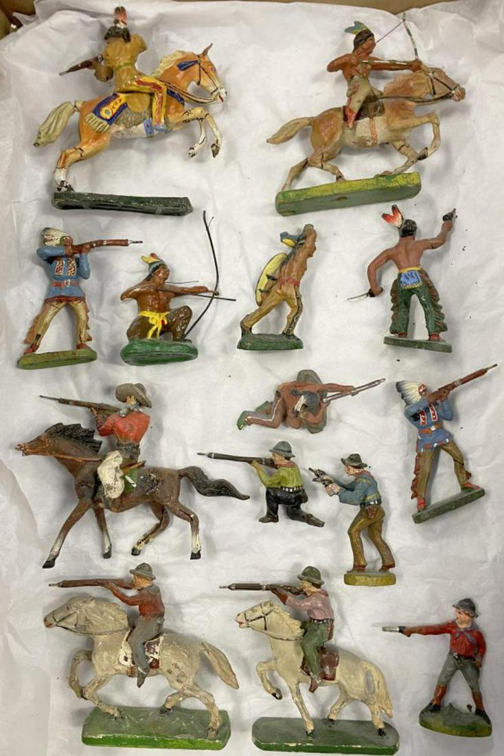 15 Elastolin Cowboys & Indians (1 of 6)