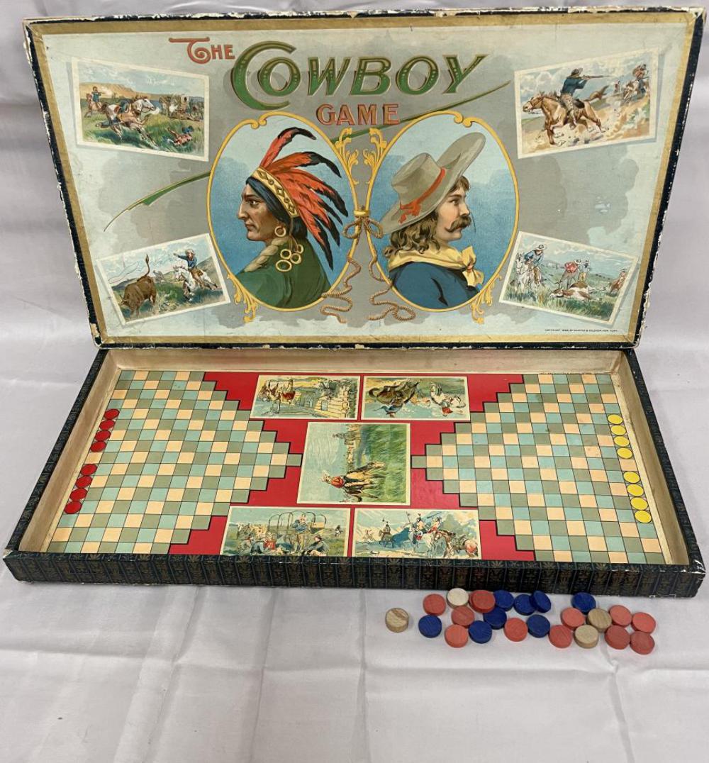1898 Chaffee & Selchow The Cowboy Game (1 of 5)