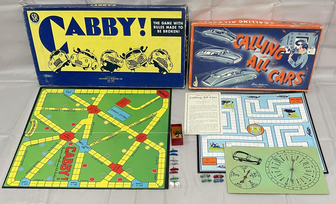 Calling All Cars & Cabby Board Games (1 of 6)