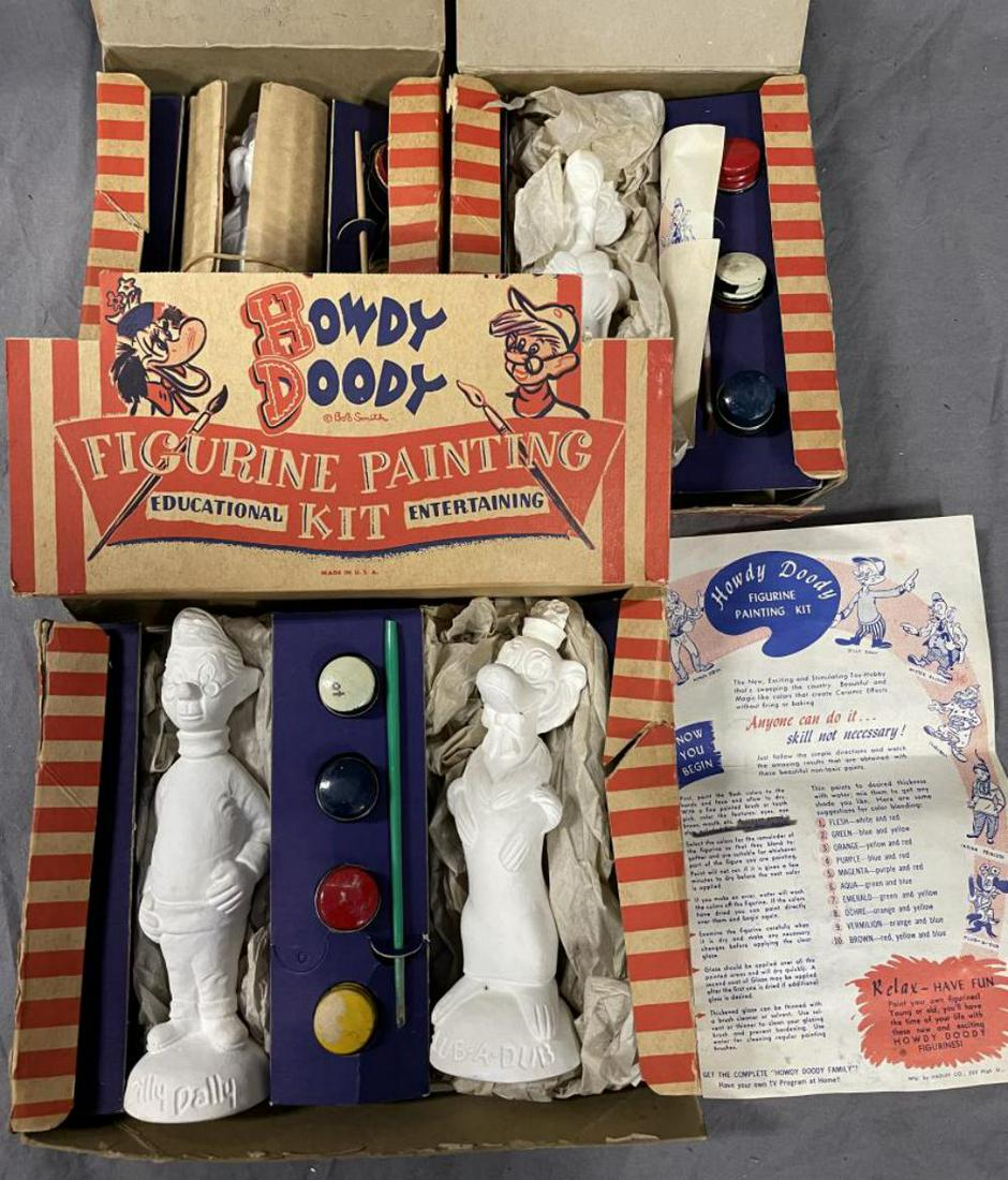 3 Boxed Howdy Doody Figurine Painted Kits (1 of 4)
