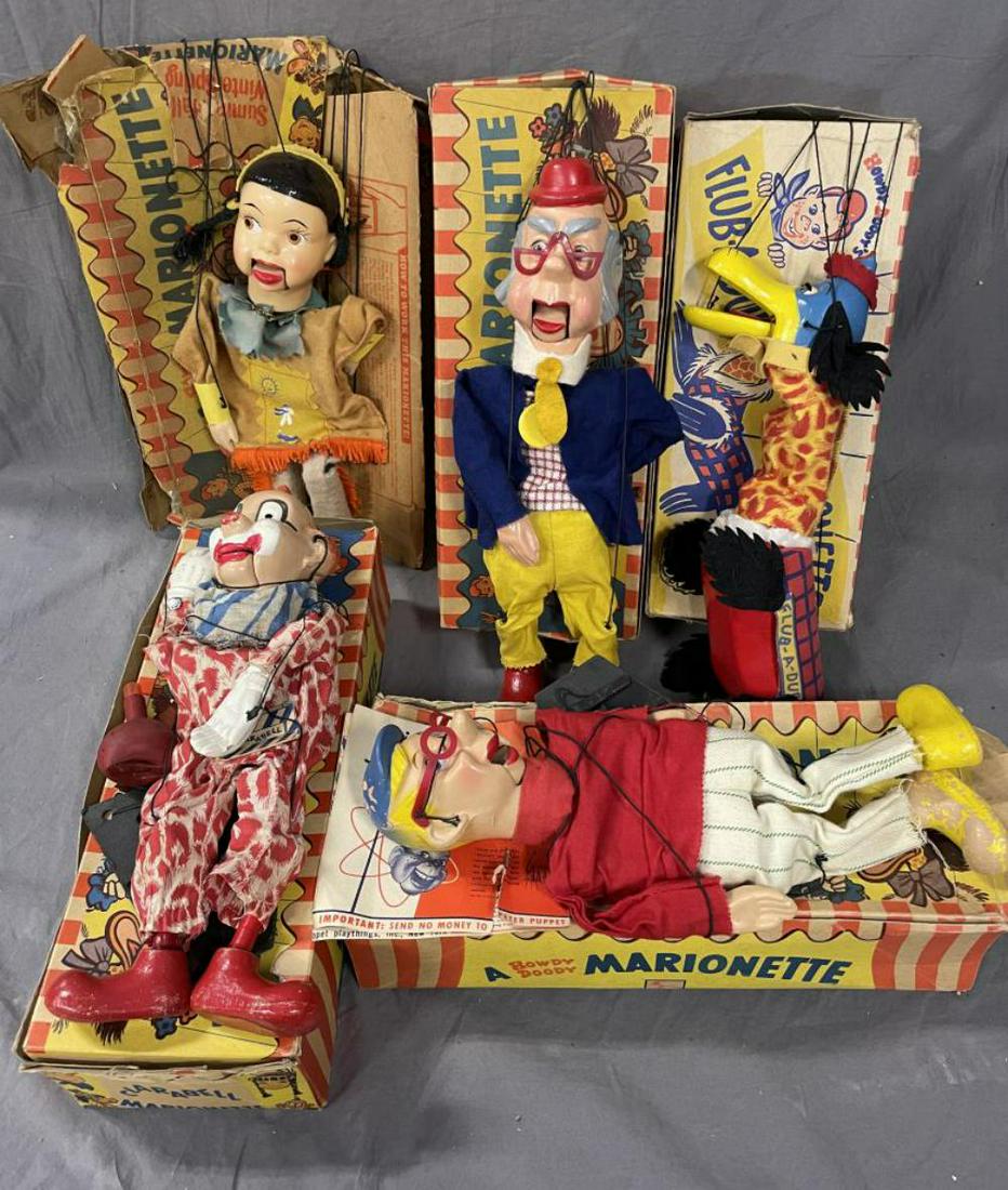 5 Vintage Boxed Howdy Doody Marionettes (1 of 6)