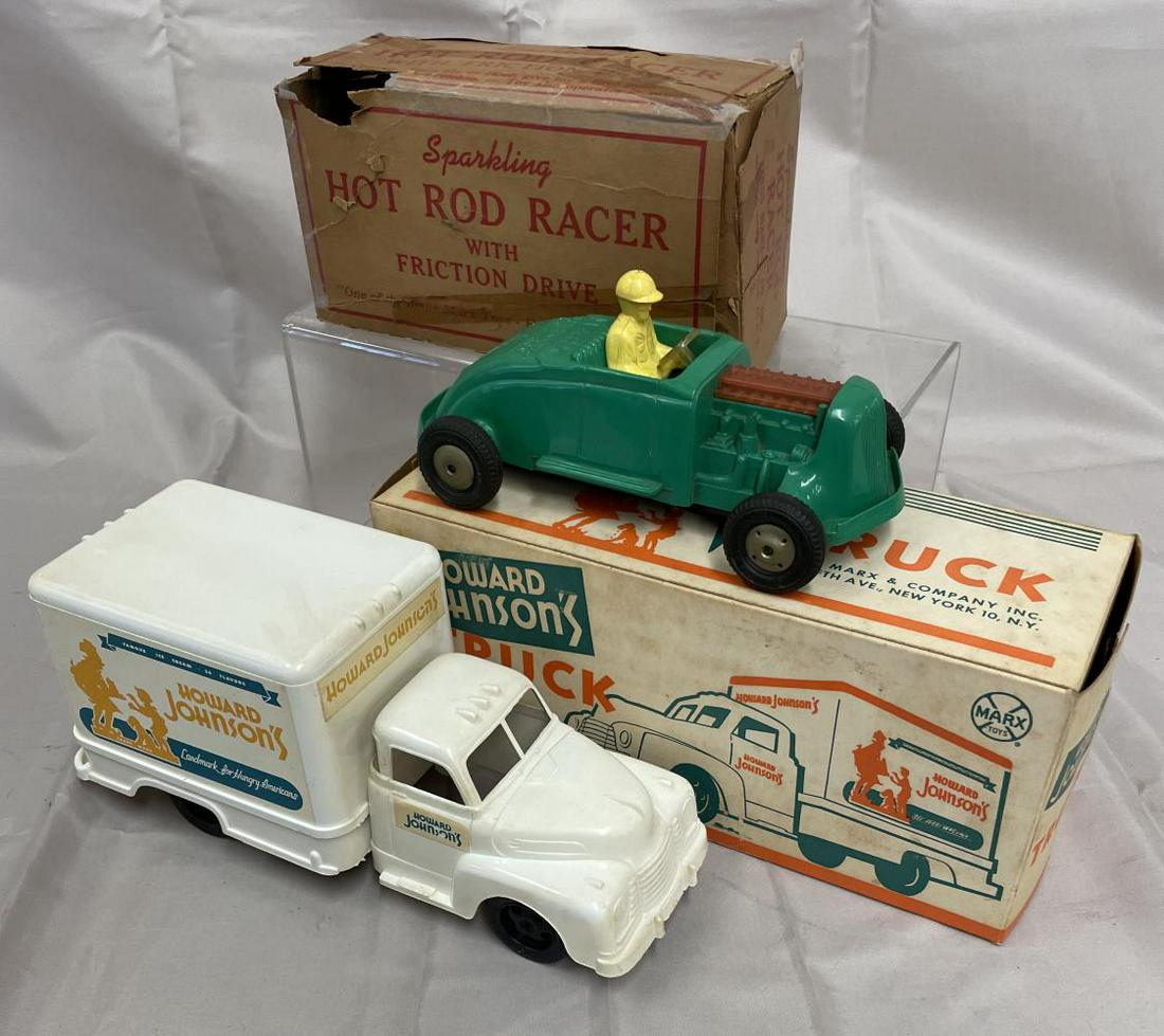 Vintage 1960's Marx 24” Big Red Hot Rod Battery Operated T