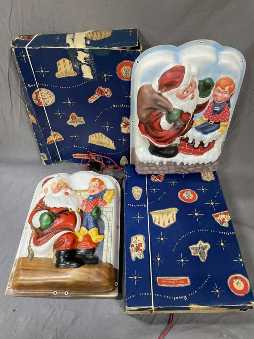 2 Boxed Howdy Doody & Santa Lighted Plaques (1 of 4)