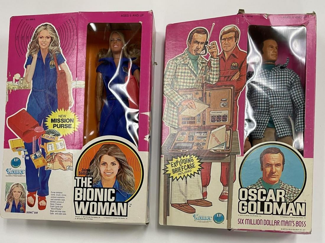 Boxed Kenner Bionic Woman & Oscar Goldman Dolls (1 of 5)
