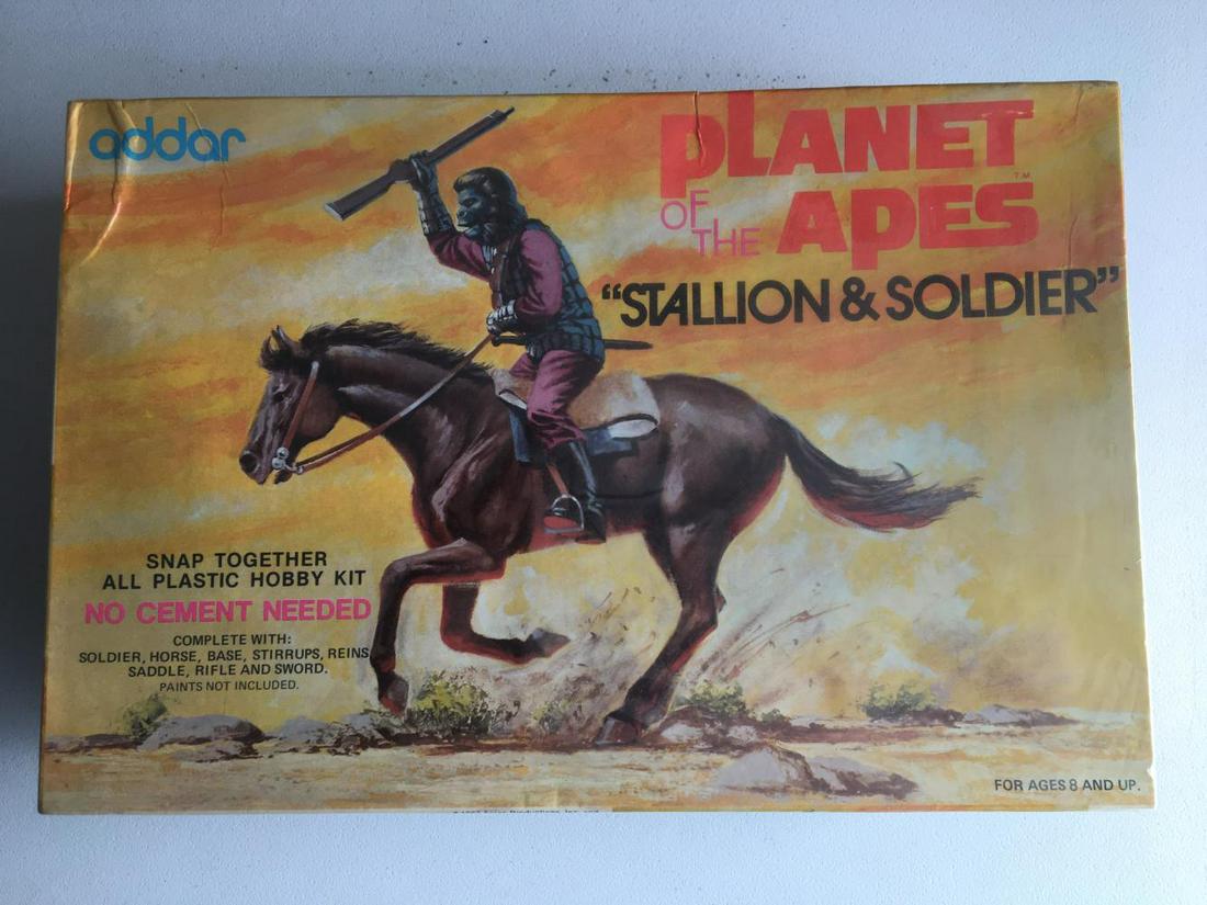 Planet of the Apes. Stallion & Soldier Model Kit: Factory Sealed Mint in box.