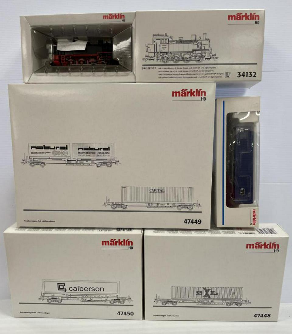 5pc Marklin HO Steam Container Set (1 of 2)