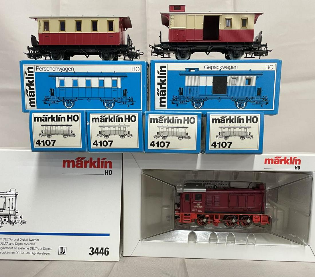 7pc Marklin HO Diesel Freight Set (1 of 1)